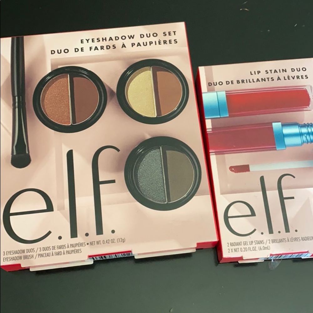 ELF EYESHADOW AND LIP STAIN SETS